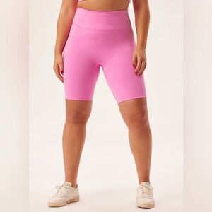 Girlfriend Collective Bubblegum Luxe High-Rise Bike Short XL